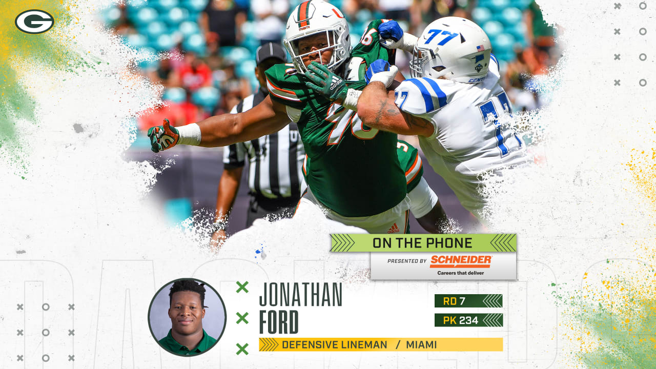 Jonathan Ford has familiar roots with Packers defenders