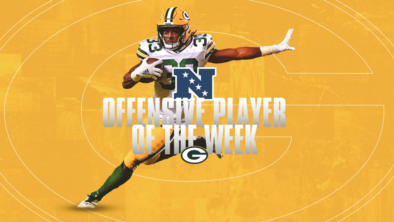 Aaron Jones Named The Nfc Offensive Player Of The Week