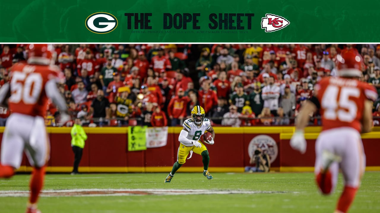 Dope Sheet: Packers take on Chiefs in preseason finale