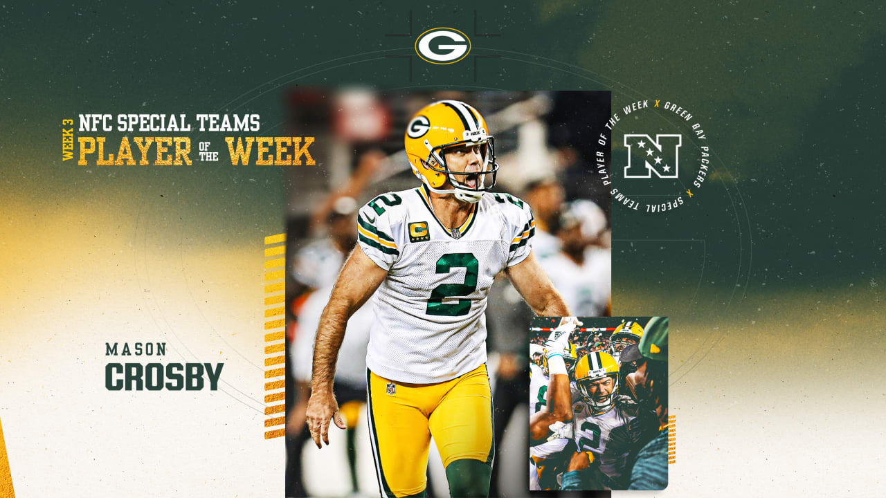 Mason Crosby named NFC Special Teams Player of the Week