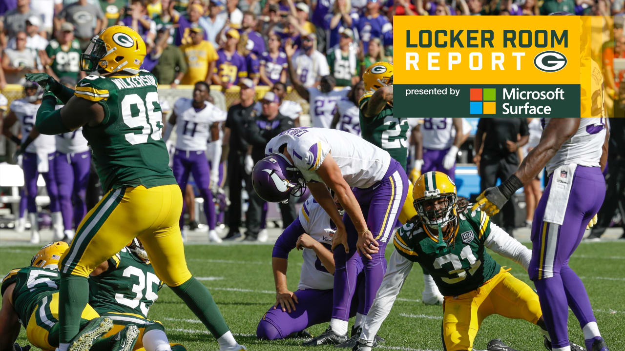 Carlson misses 2 FGs in OT, Vikings and Packers play to 29-29 tie