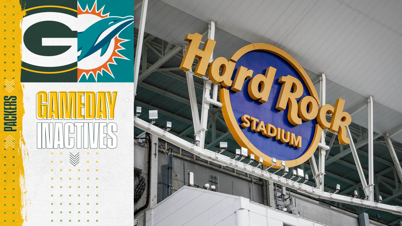 PackersDolphins Week 16 Inactives