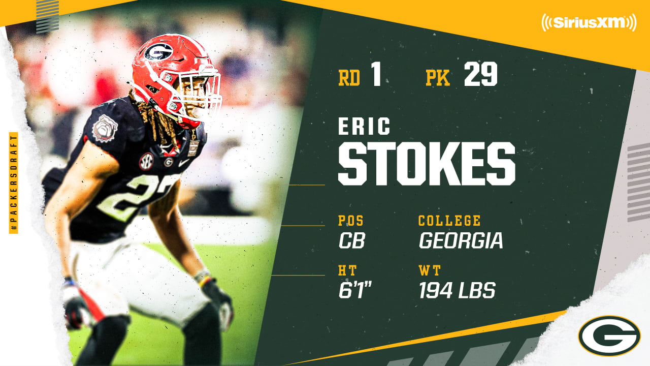 2021 NFL Draft: Packers select Georgia CB Eric Stokes in first