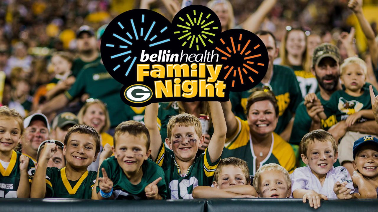 Packers Family Night, presented by Bellin Health, set for Friday, Aug. 5