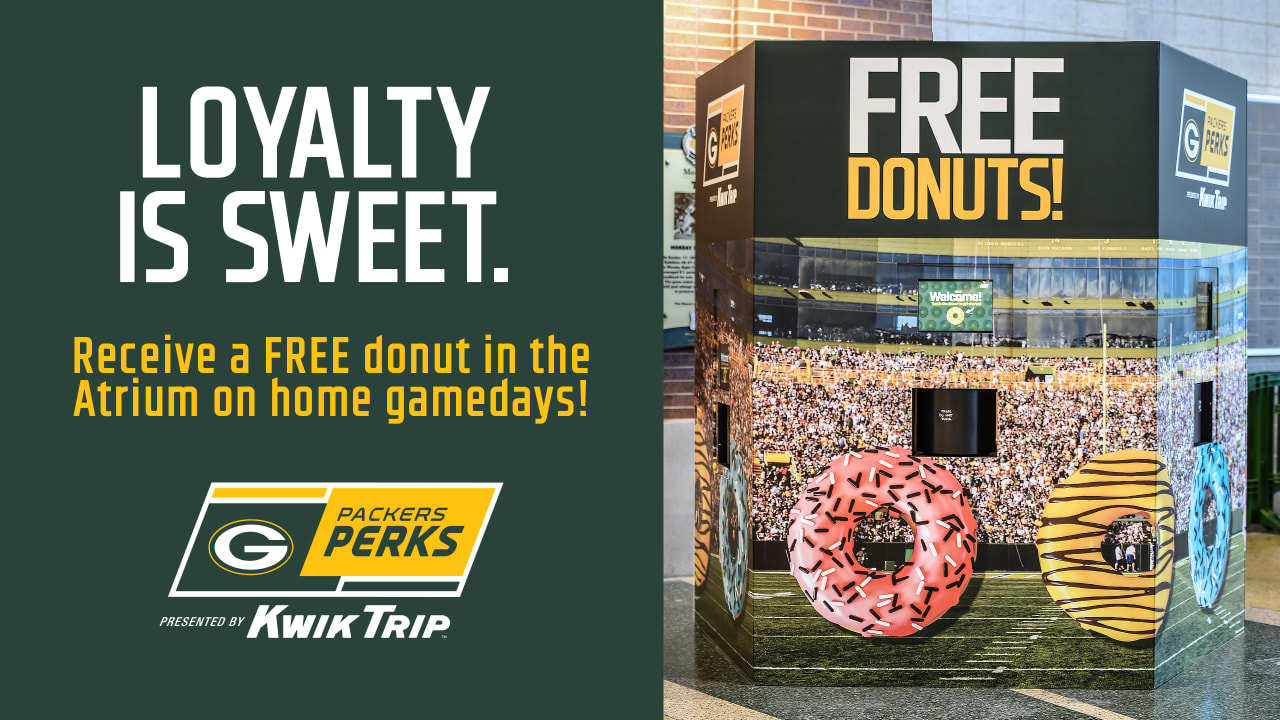 Packers Perks members invited to enjoy free donuts at Sunday's game
