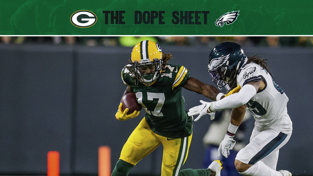 Packers vs Eagles Fantasy Football Worksheet, Week 12