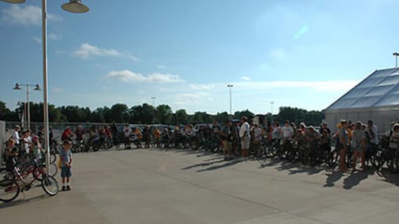 Players Riding Bikes To Practice