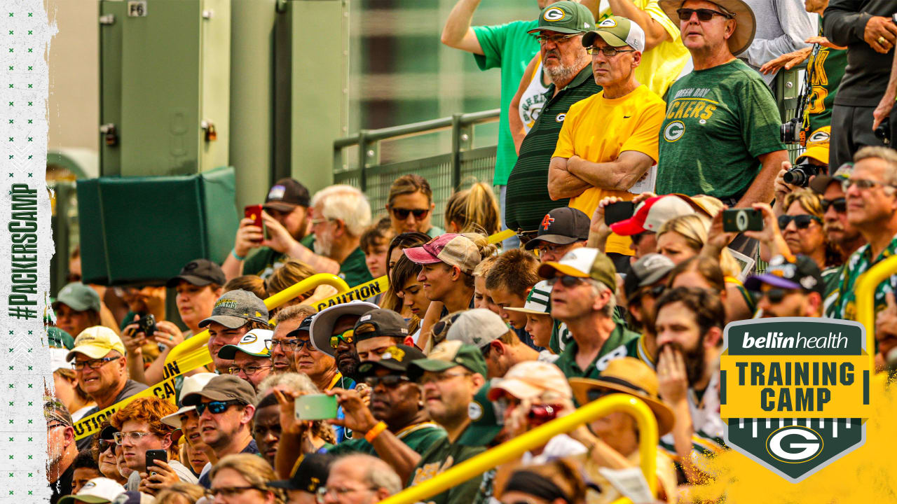 Packers Training Camp, presented by Bellin Health, features fan