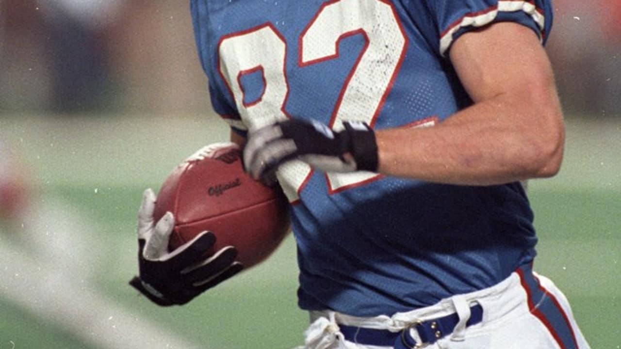 Wide receiver Don Beebe of the Buffalo Bills looks on during a