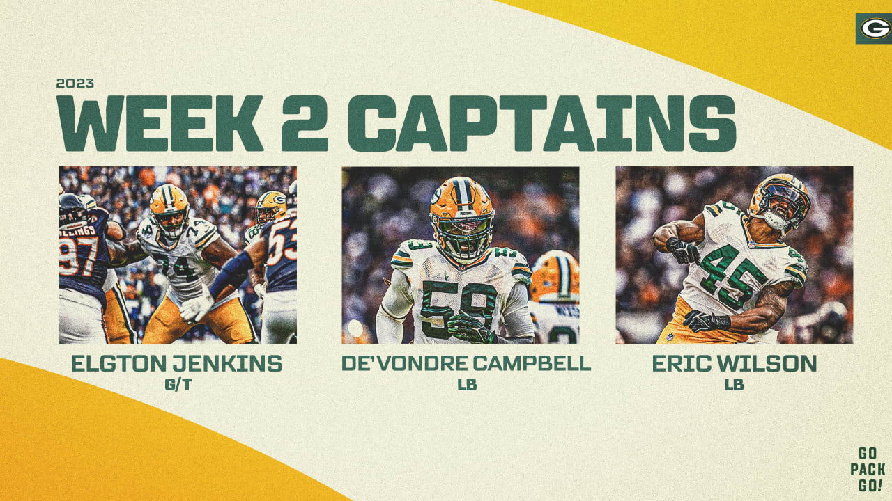 Packers pick captains for Sunday's Falcons game