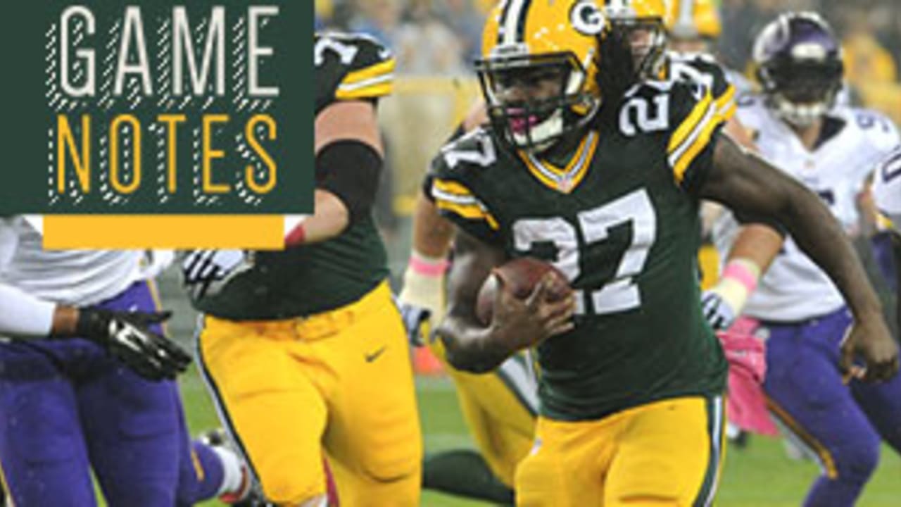 Packers Hold Off Falcons as Eddie Lacy Scores on a Run and a Catch