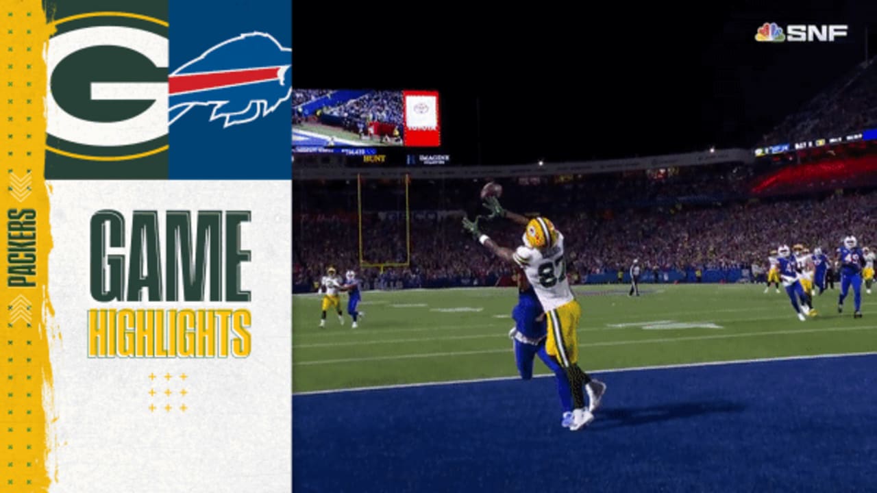 Highlight Romeo Doubs' UNREAL touchdown catch Packers vs. Bills
