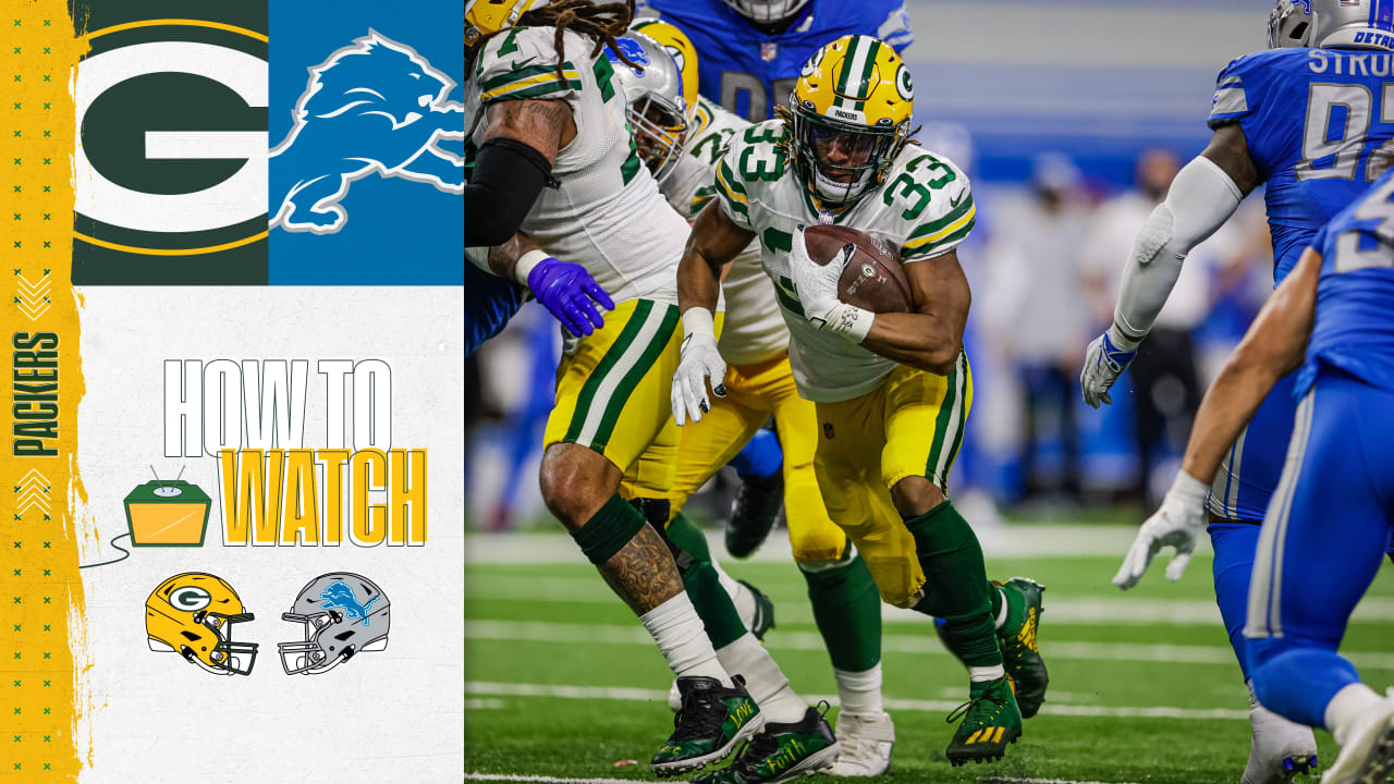 Lions at Packers, How to watch. Live streaming details