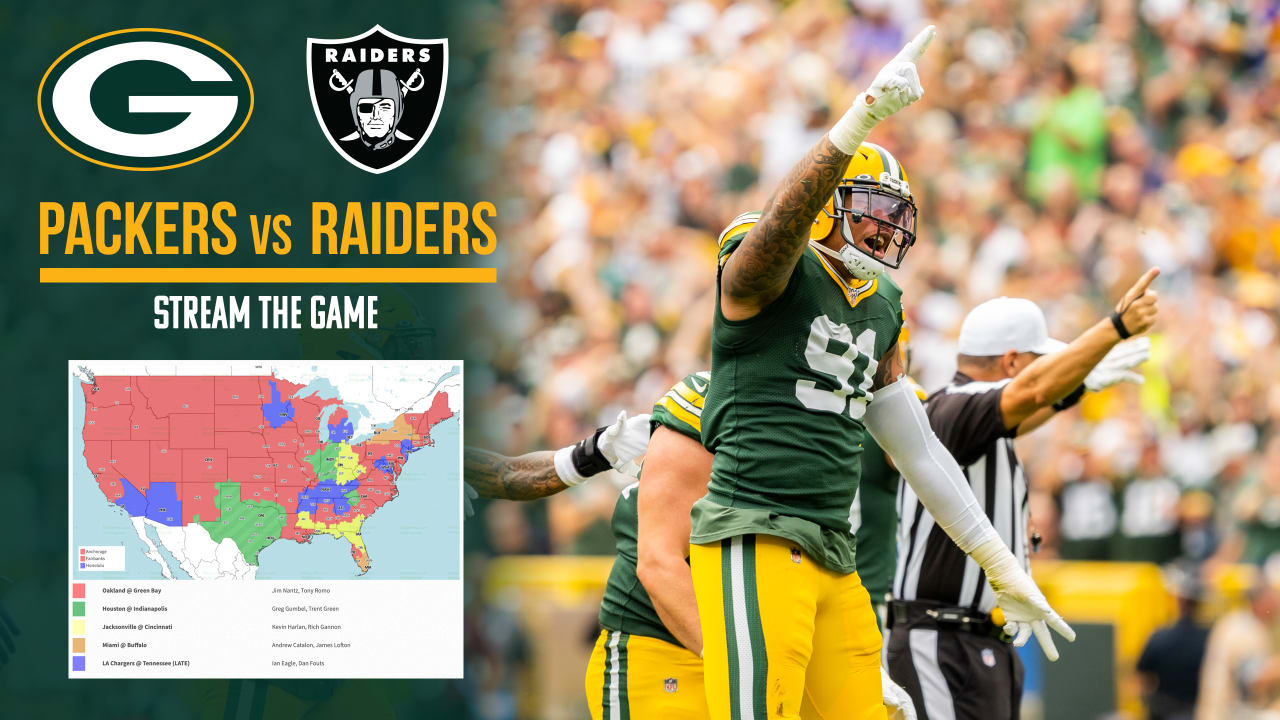 Green Bay Packers vs. Oakland Raiders TV channel, Live Stream: What Time,  TV Channel are the Packers on Tonight?