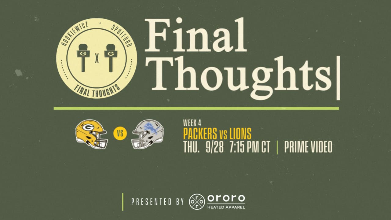 Watch the Detroit Lions vs. Green Bay Packers on Thursday Night Football  9/28 on Prime Video