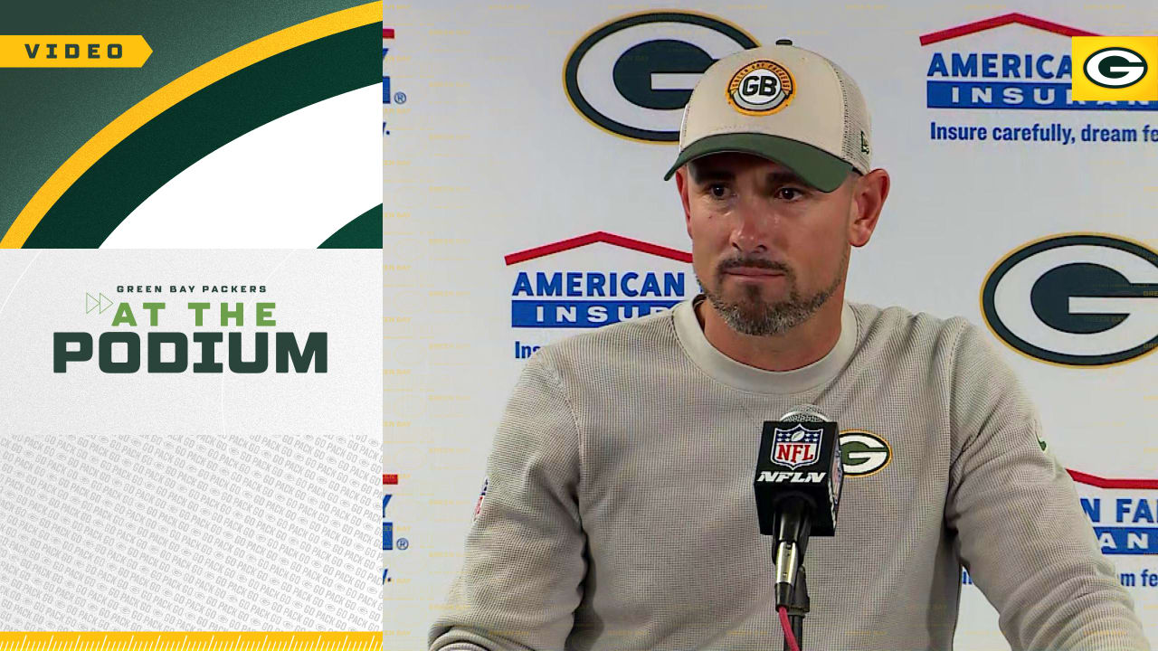 Facing Lions on Short Week: Packers Coach Matt Lafleur Speaks