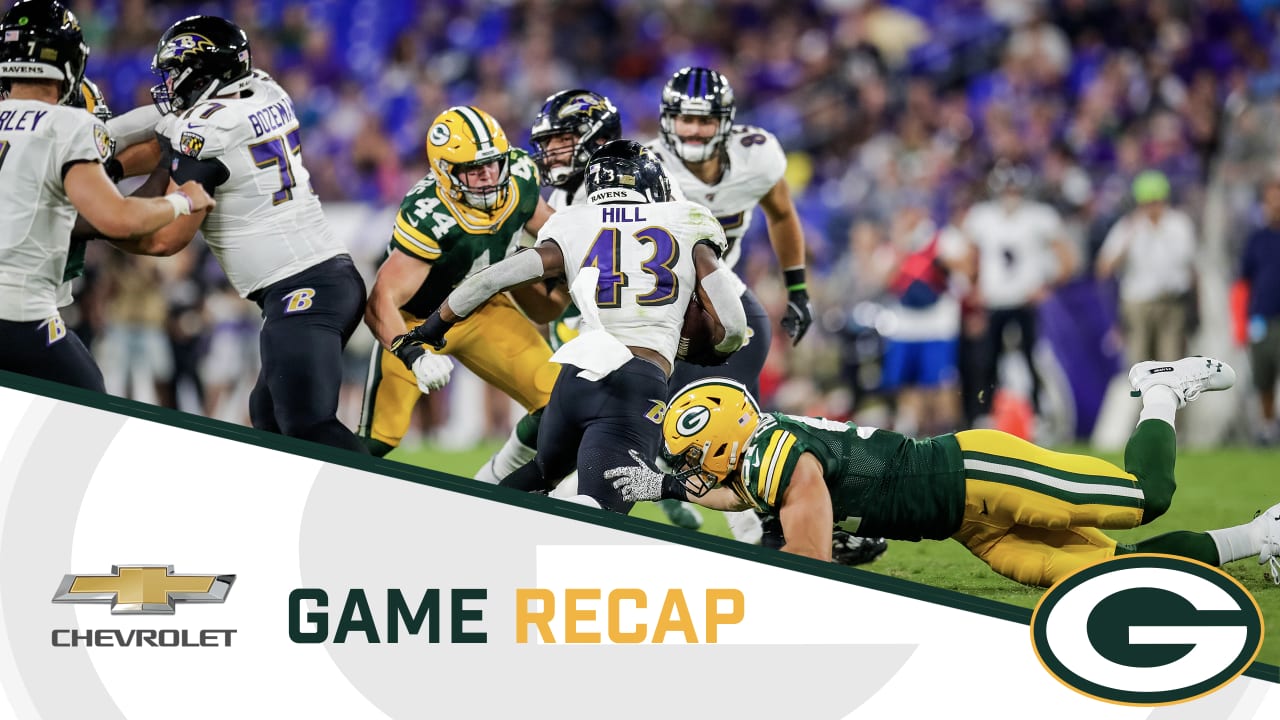 Packers 'not good enough' in loss to Ravens