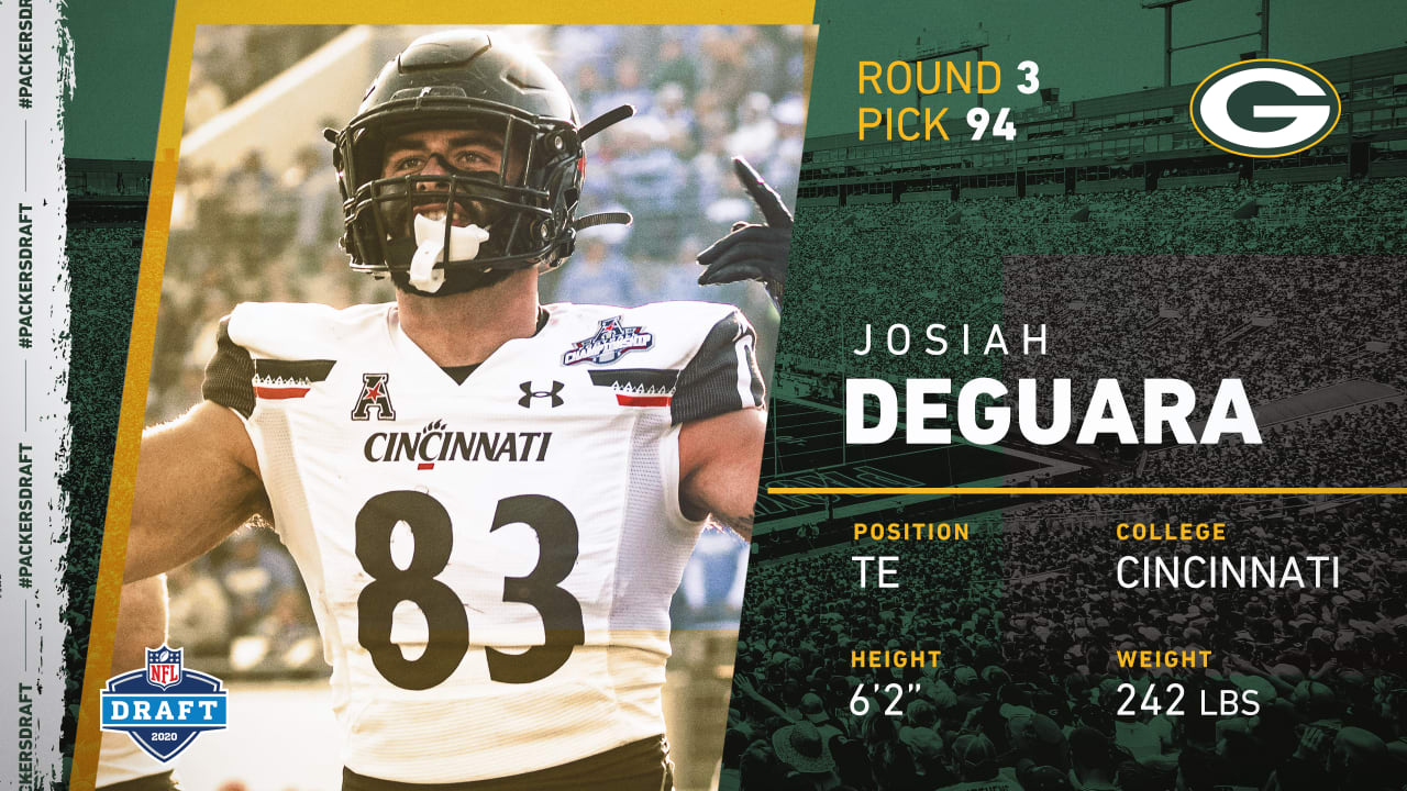 2020 NFL Draft: Packers select Cincinnati TE Josiah Deguara in