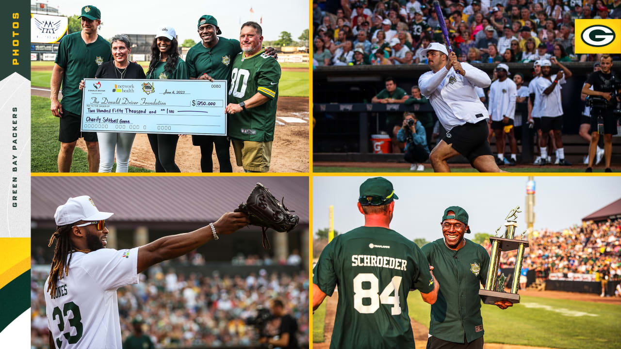 Photos Packers play in 2023 Donald Driver Charity Softball Game