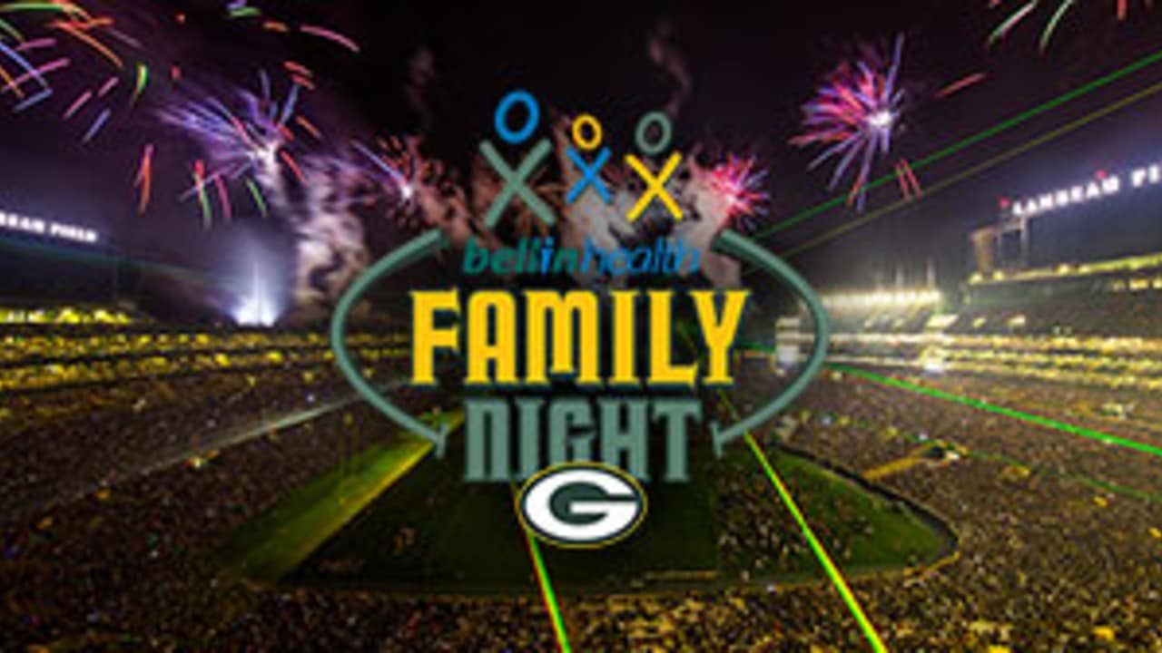 'Packers Family Night, presented by Bellin Health,' set for Sunday, July 31