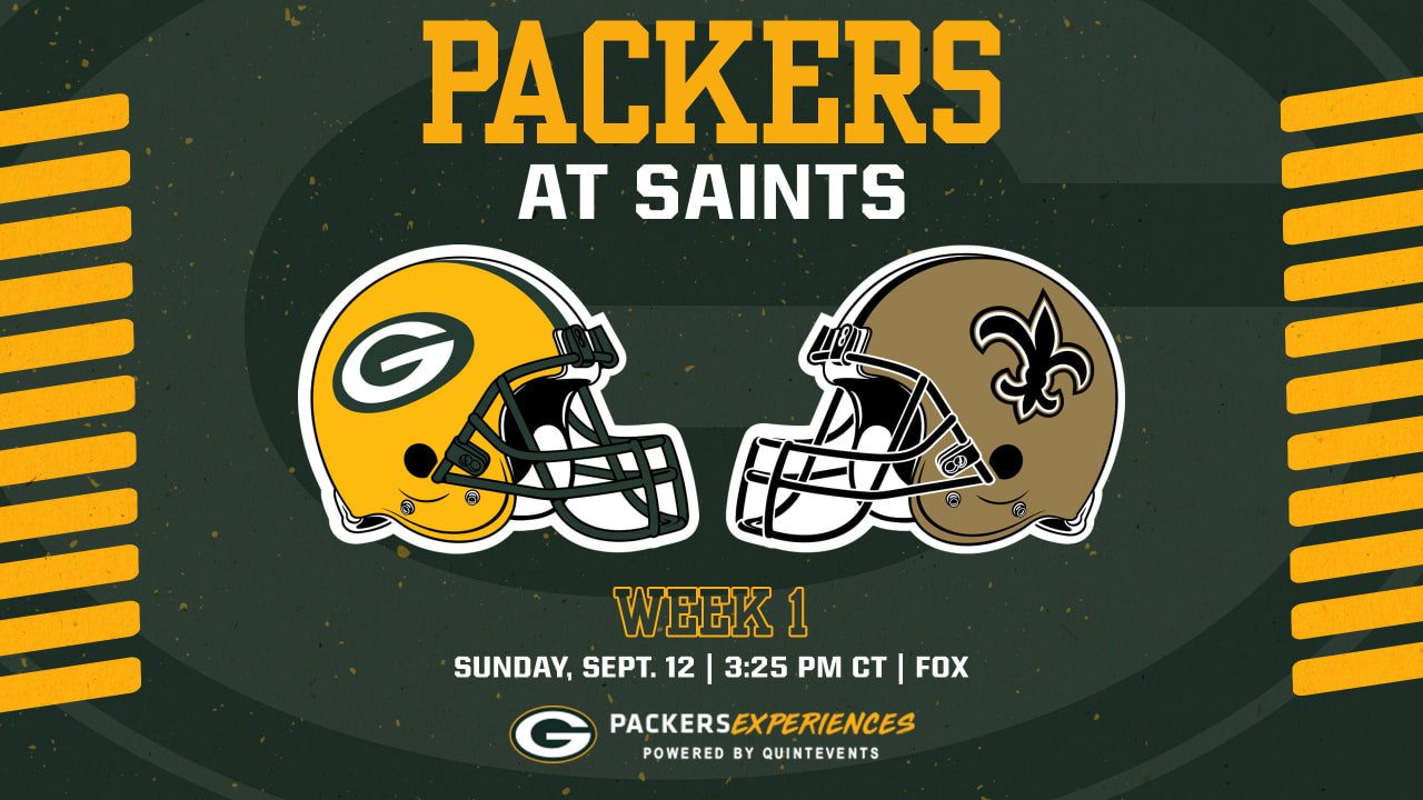 What time is the New Orleans Saints vs. Green Bay Packers game