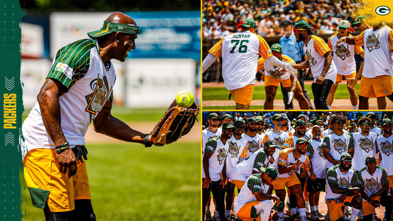 Green Bay Packers Donald Driver charity softball NFL Timber Rattlers