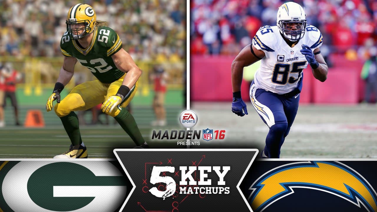 Packers vs. Chargers Five key matchups