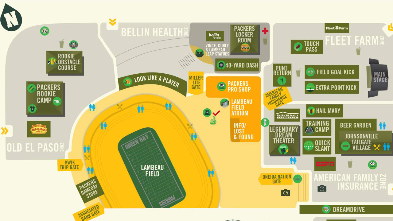 Lambeau Field Gates Map   Tvkg3cfrr4fz7zjavxpf