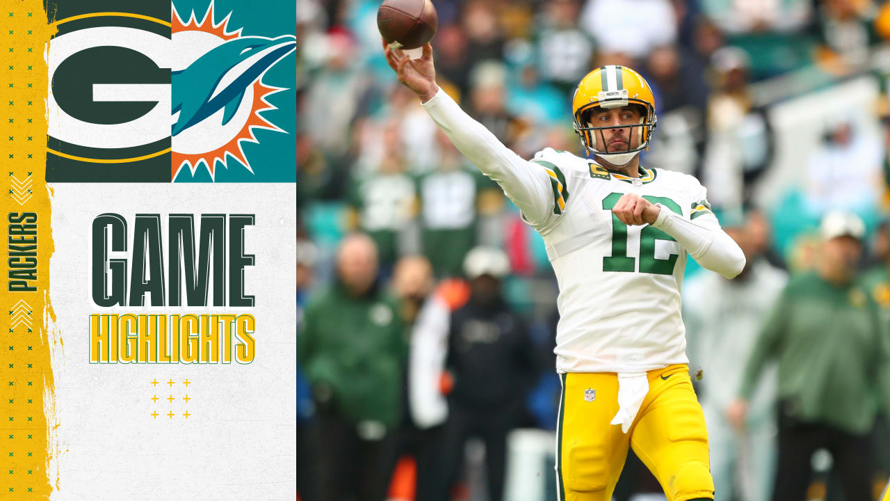 Aaron Rodgers throws 42yarder to Allen Lazard Packers vs. Dolphins
