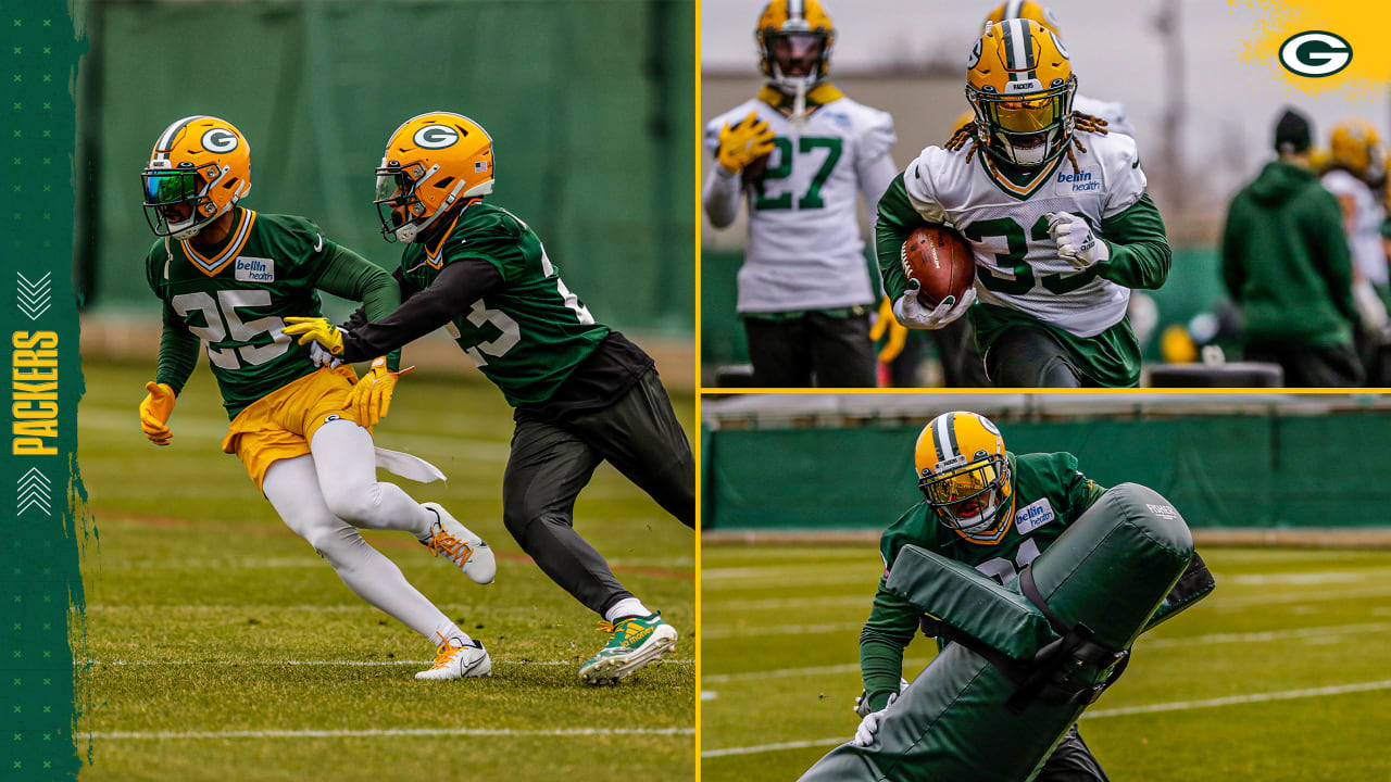 Green Bay Packers practice for LA Rams game on Clarke Hinkle Field