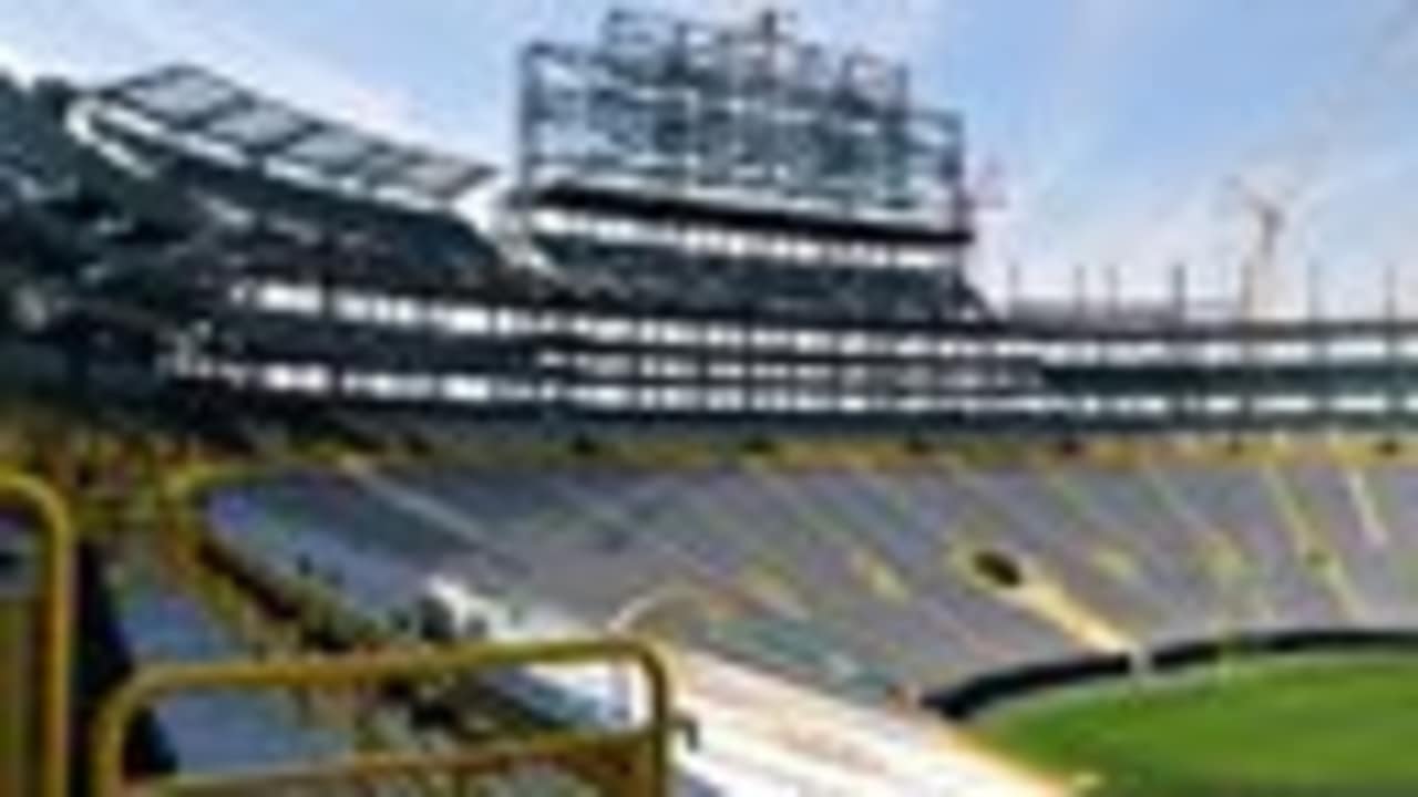 Larger, 4K video boards rising above Lambeau Field end zones