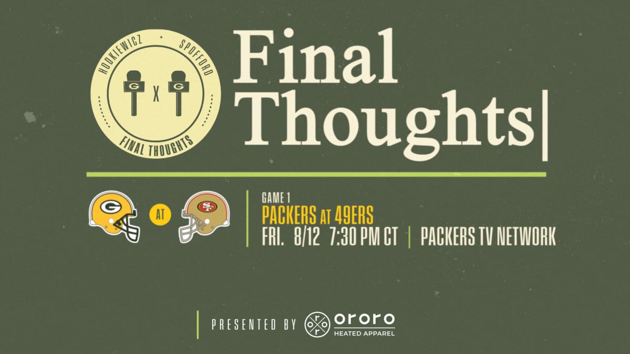 Final Thoughts on Green Bay Packers vs. Chicago Bears