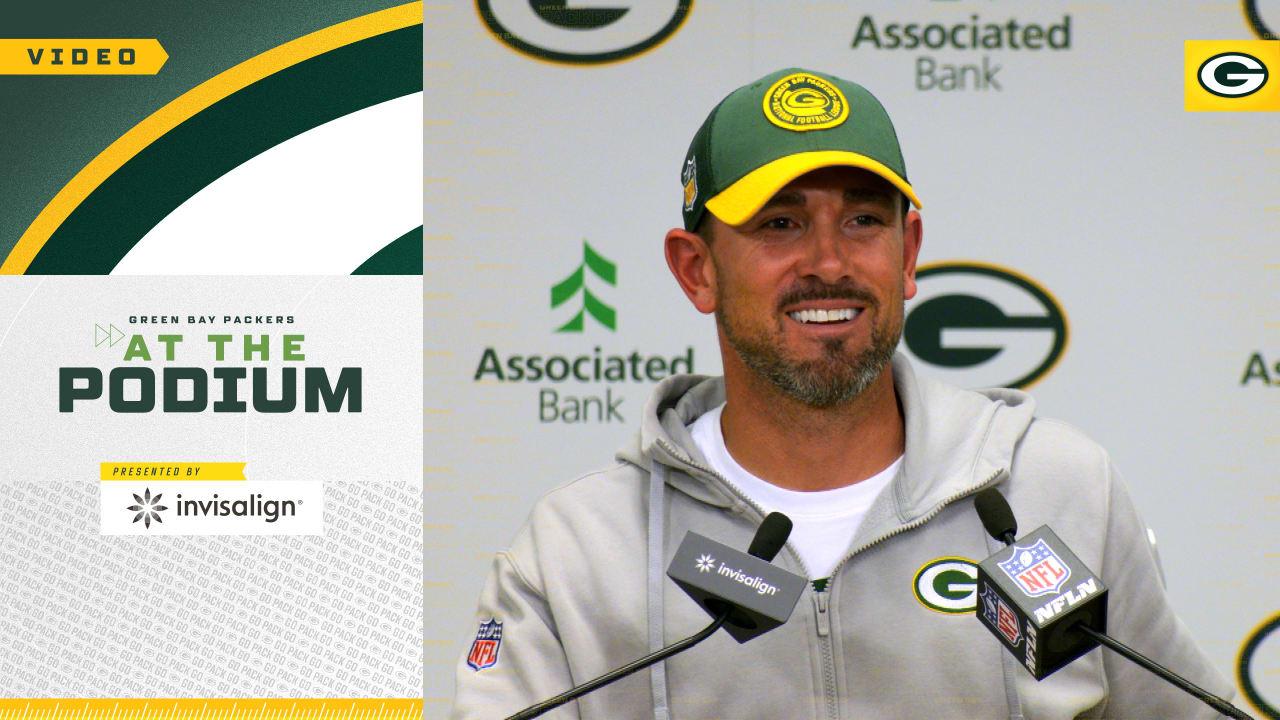 Packers Head Coach Matt LaFleur is - Green Bay Packers