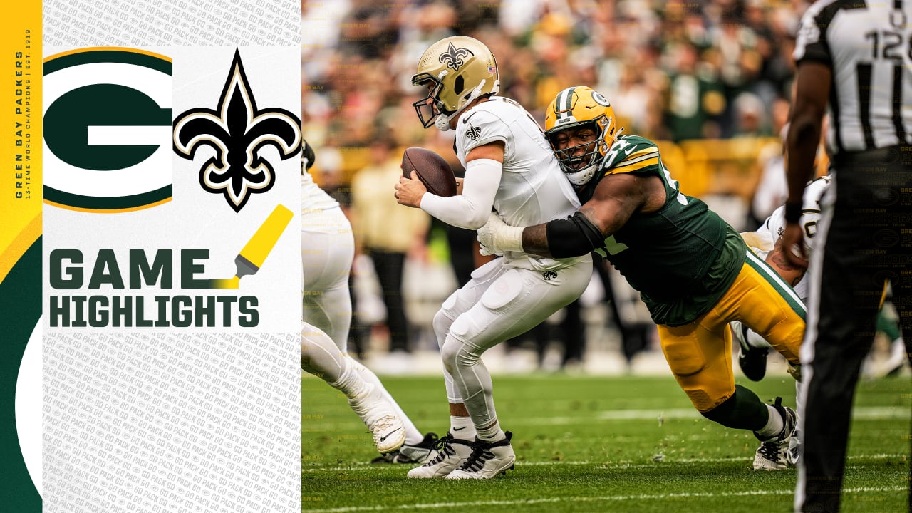 Packers vs. Saints Game Highlights