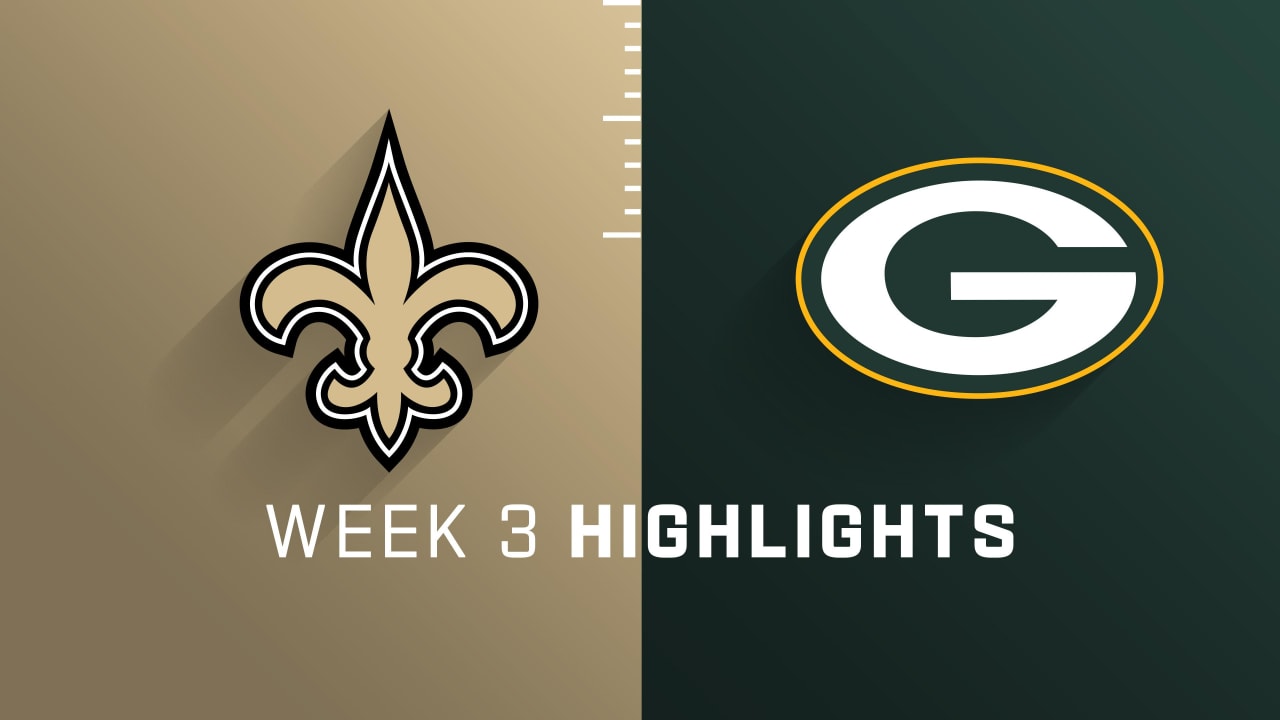 Game Highlights Packers vs. Saints Week 3