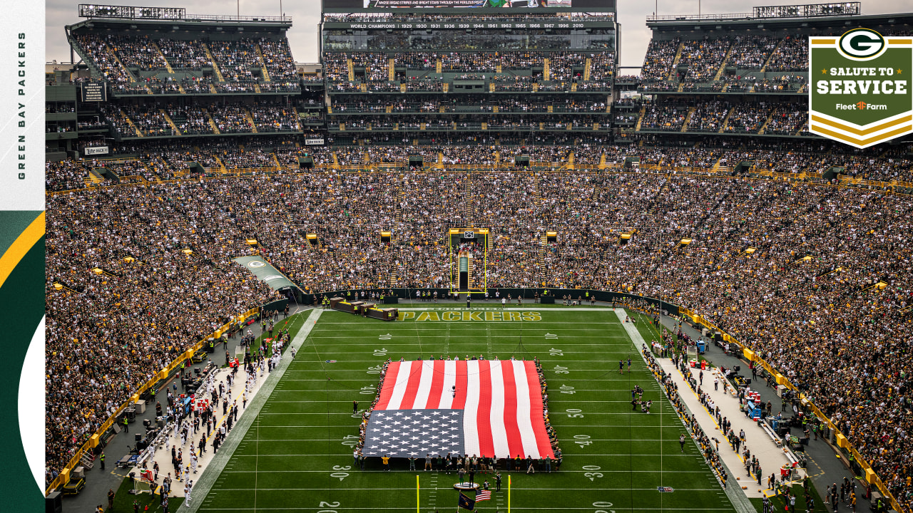 The NFL is honoring the U.S. military with a Salute to Service