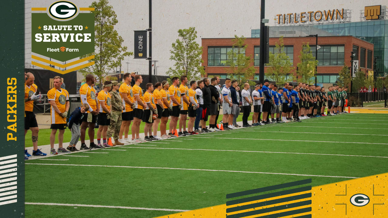 Packers host Salute to Service flag football tournament at Titletown