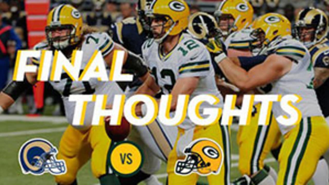 Packers vs. Rams Final Thoughts