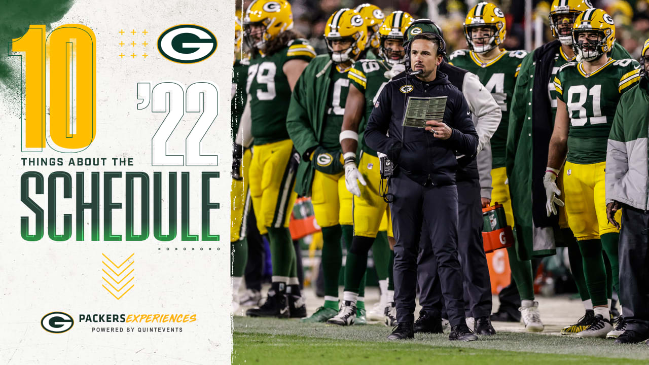 10 things to know about the Green Bay Packers' 2022 NFL schedule