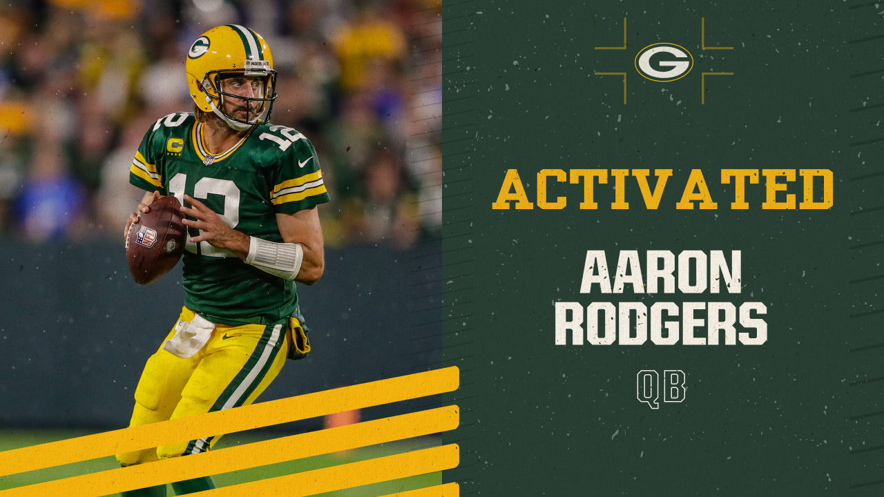 Packers activate QB Aaron Rodgers off reserve/COVID-19 list