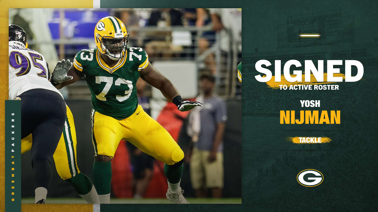 Packers sign T Yosh Nijman to active roster from practice squad