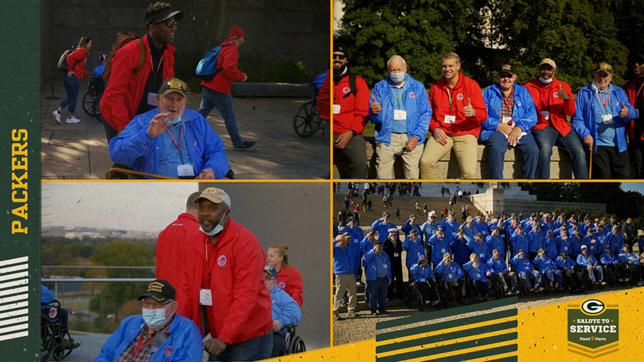 Stars and Stripes Honor Flight Partners with Green Bay Packers