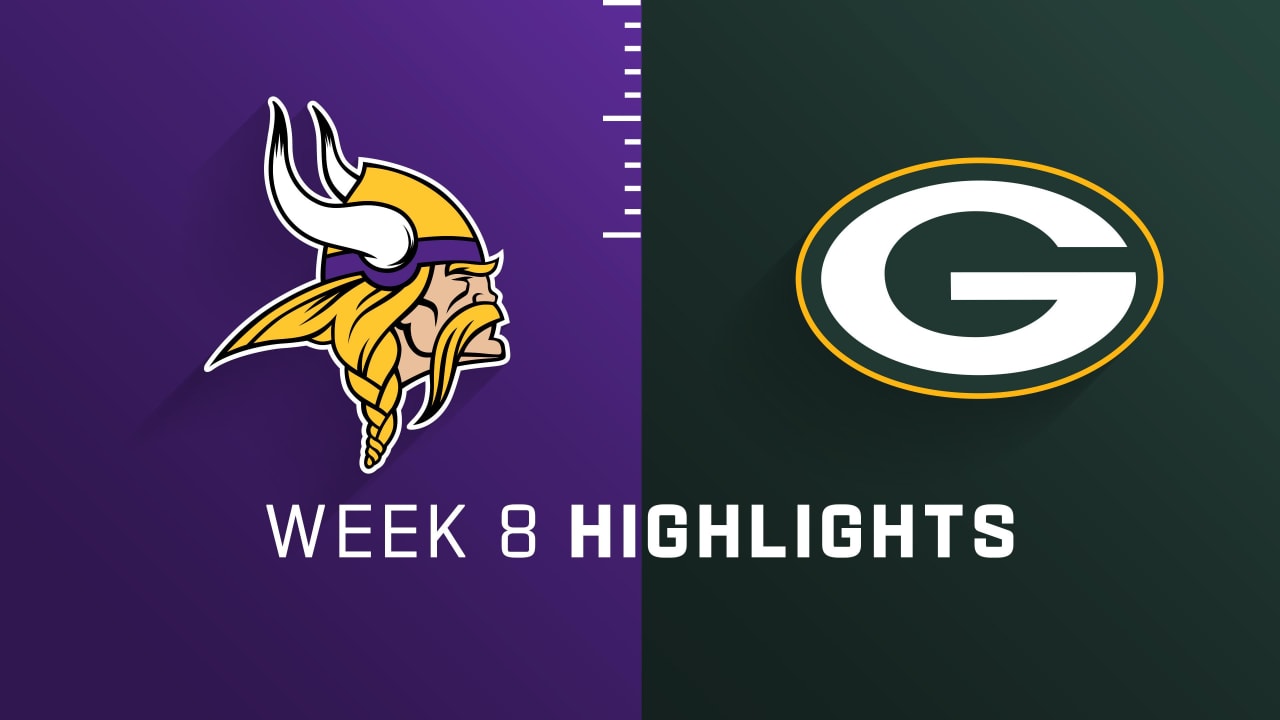 Game Highlights Packers vs. Vikings Week 8