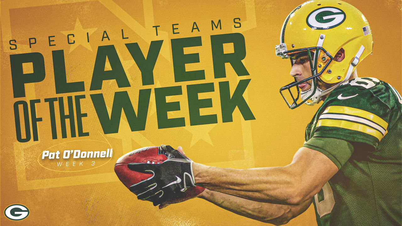 Packers P Pat O’Donnell named NFC Special Teams Player of the Week