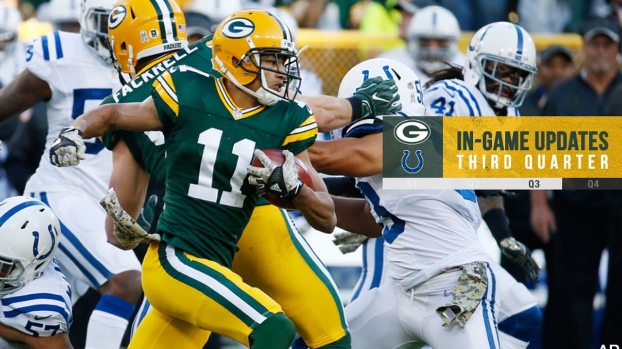 Packers trail Colts after three, 24-13