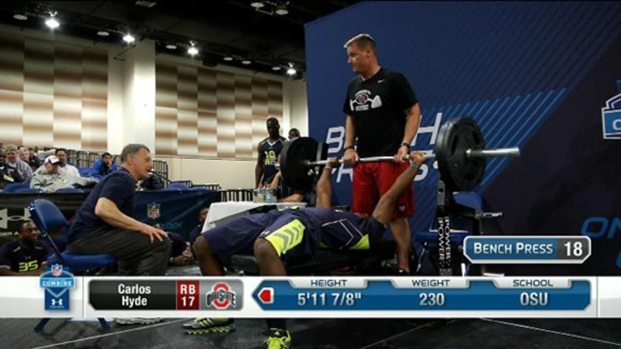Bench Press Recap Combine Running Backs