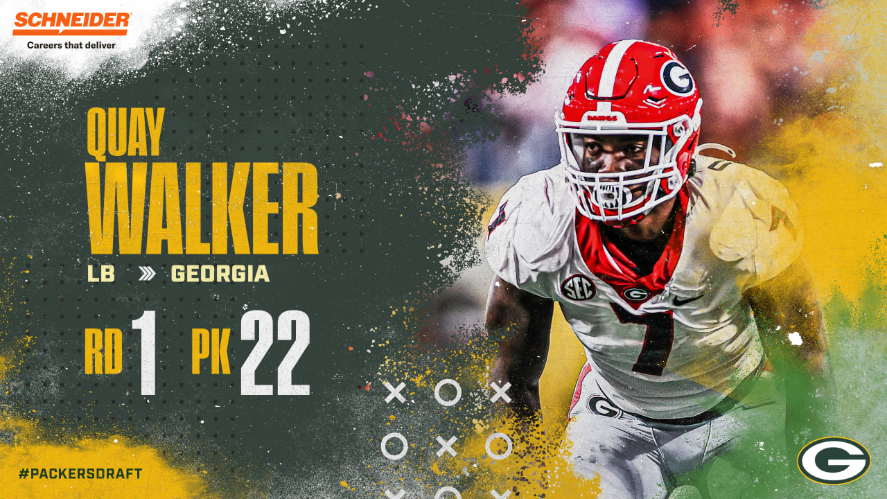 2022 NFL Draft: Packers select Georgia LB Quay Walker in first round, No.  22 overall