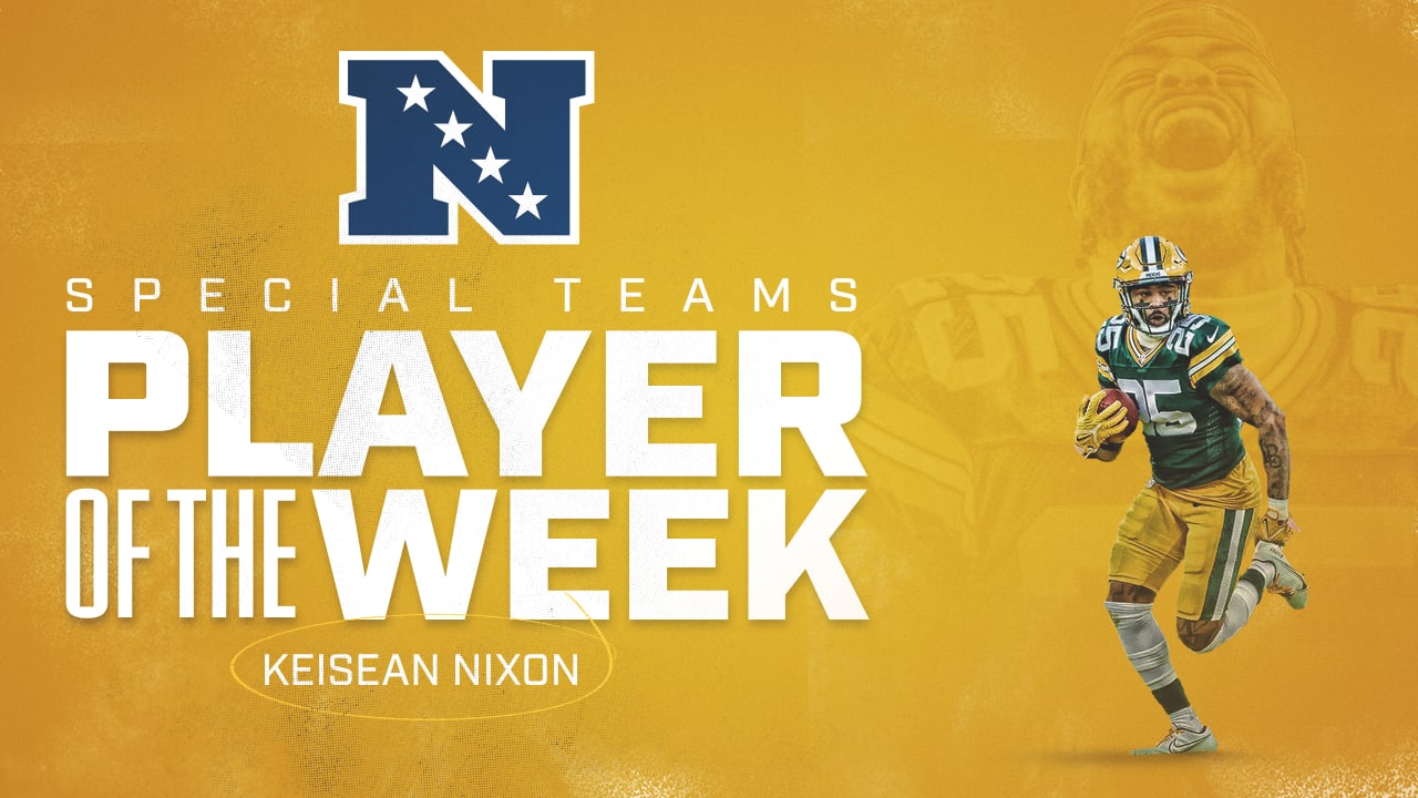 Packers CB/KR Keisean Nixon named NFC Special Teams Player of the Week