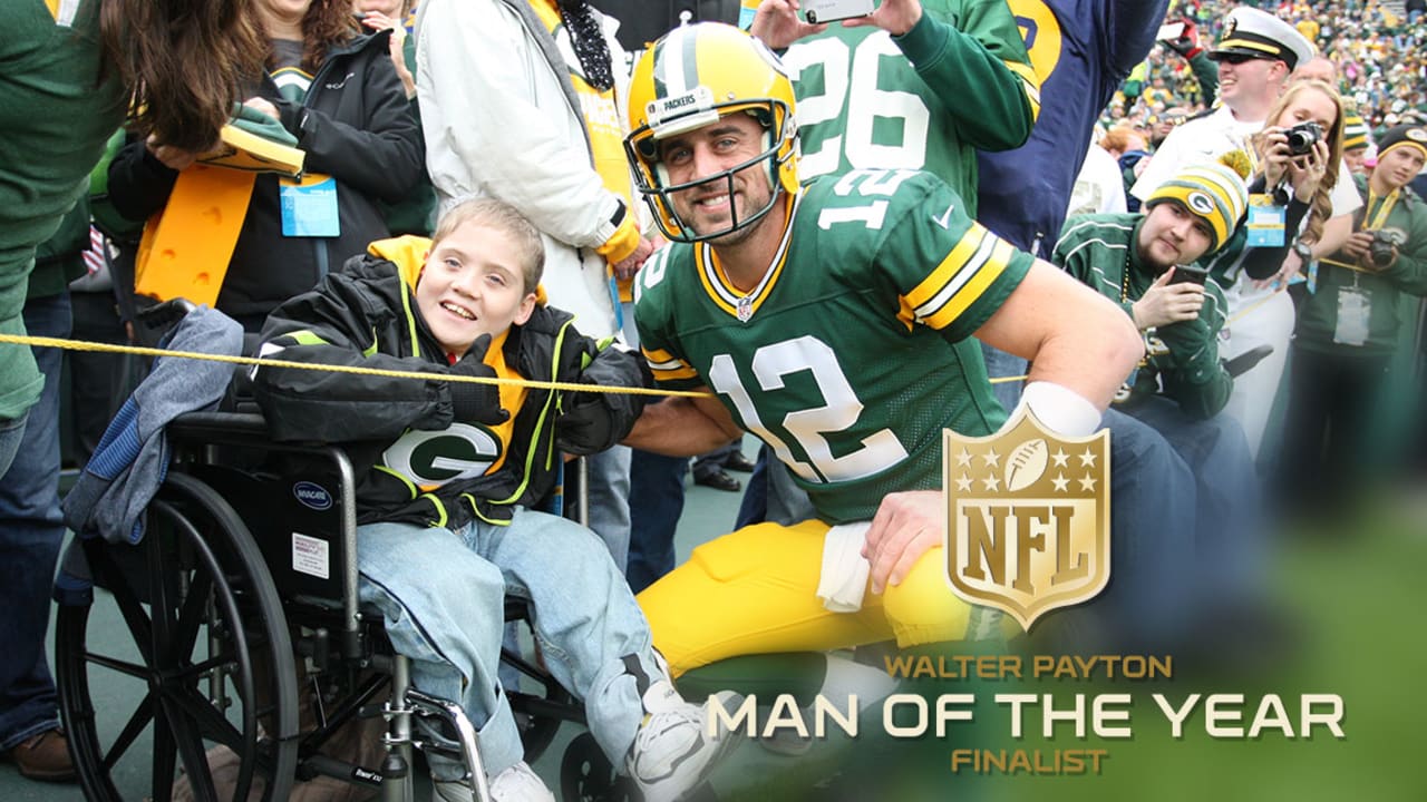 Aaron Rodgers named finalist for Walter Payton NFL Man of the Year