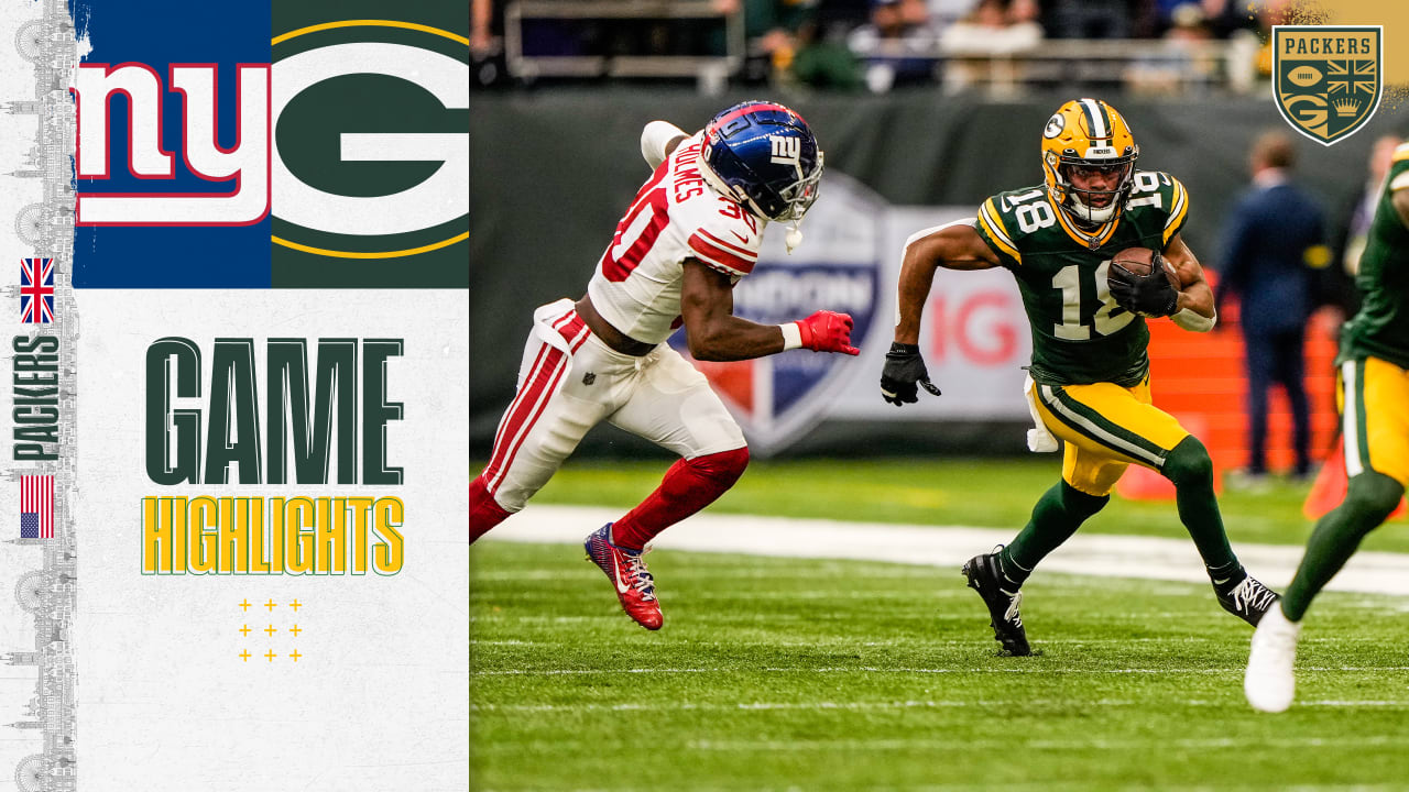 New York Giants vs. Green Bay Packers highlights